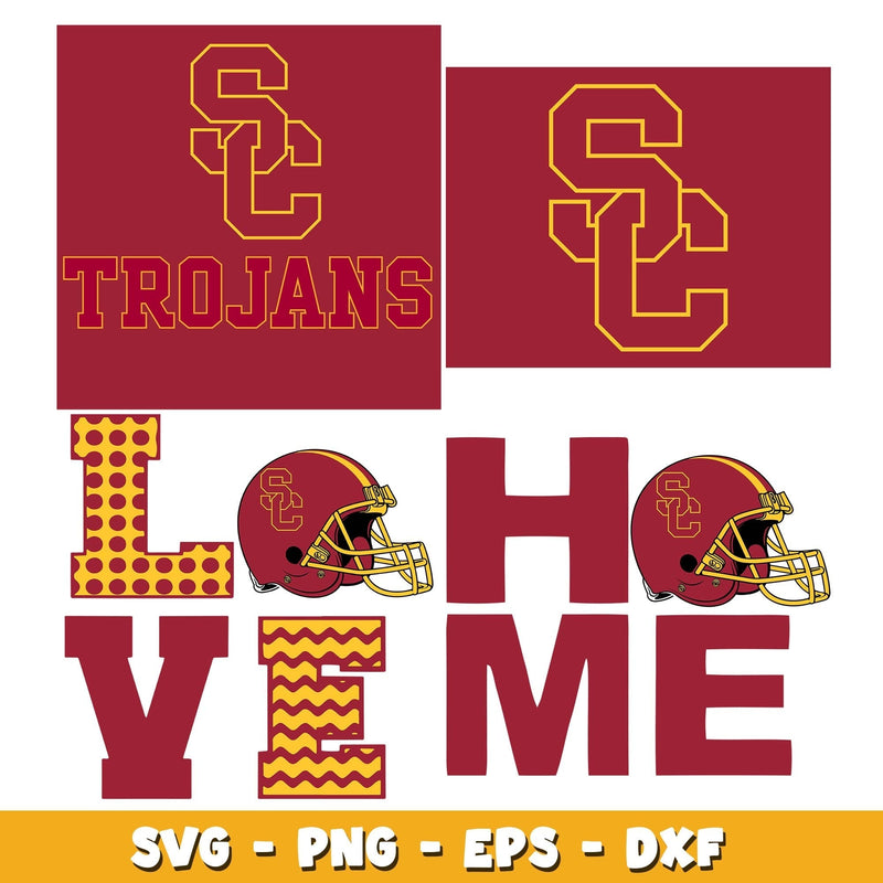 USC Trojans logo Bundle svg, USC Trojans logo svg, ncaa svg