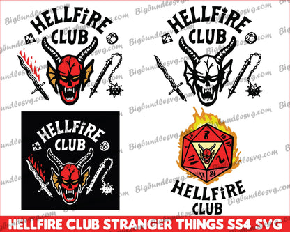 625+ Stranger Things SVG Bundle, Hellfire Club Svg - Digital download