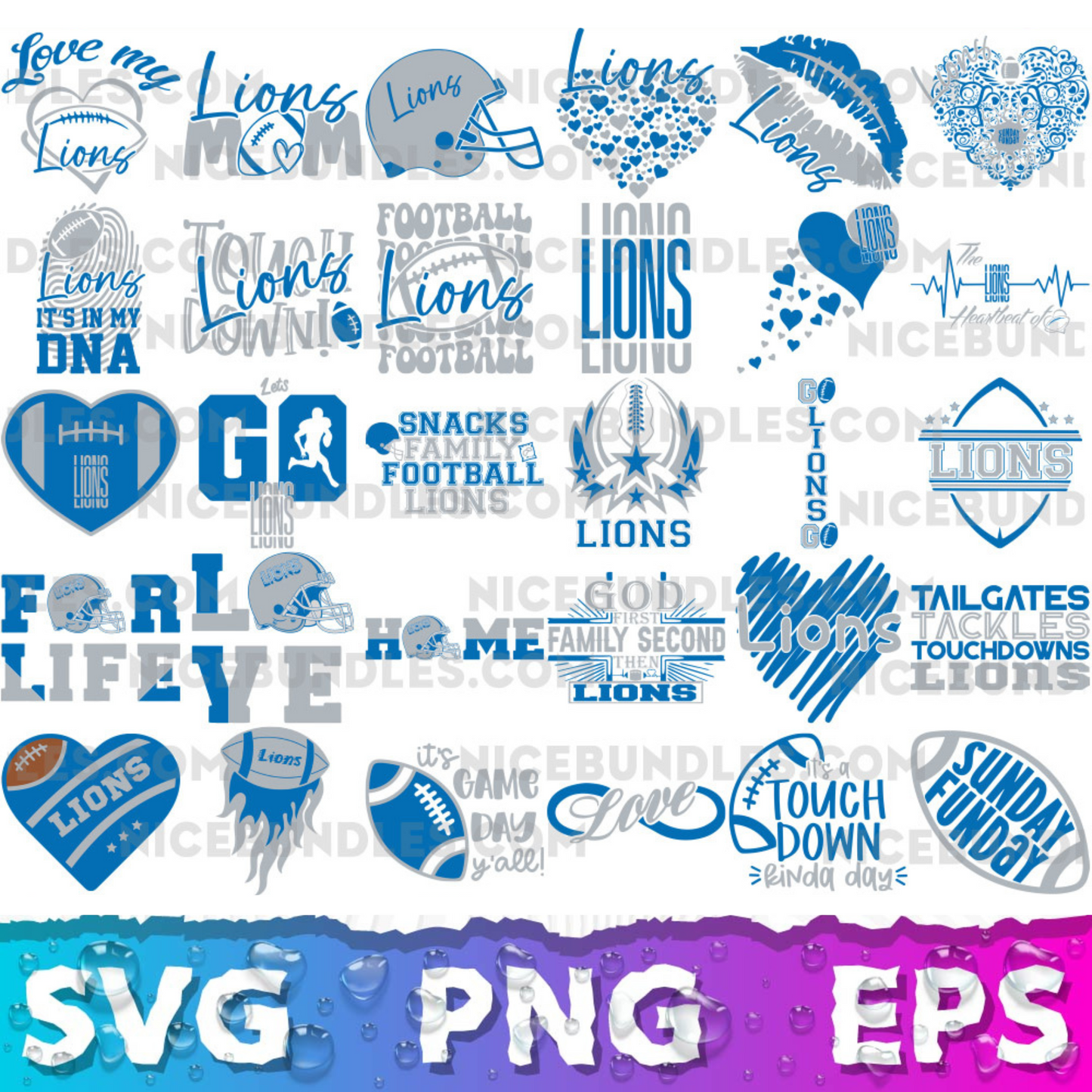 Detroit Lions Logo SVG, Detroit Lions PNG Logo Transparent, SVG Cut Files For Cricut / Silhouette
