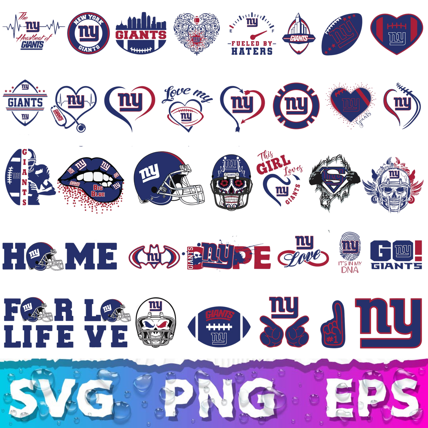 New York Giants Logo SVG, NY Giants PNG Logo Transparent, SVG Cut Files For Cricut / Silhouette
