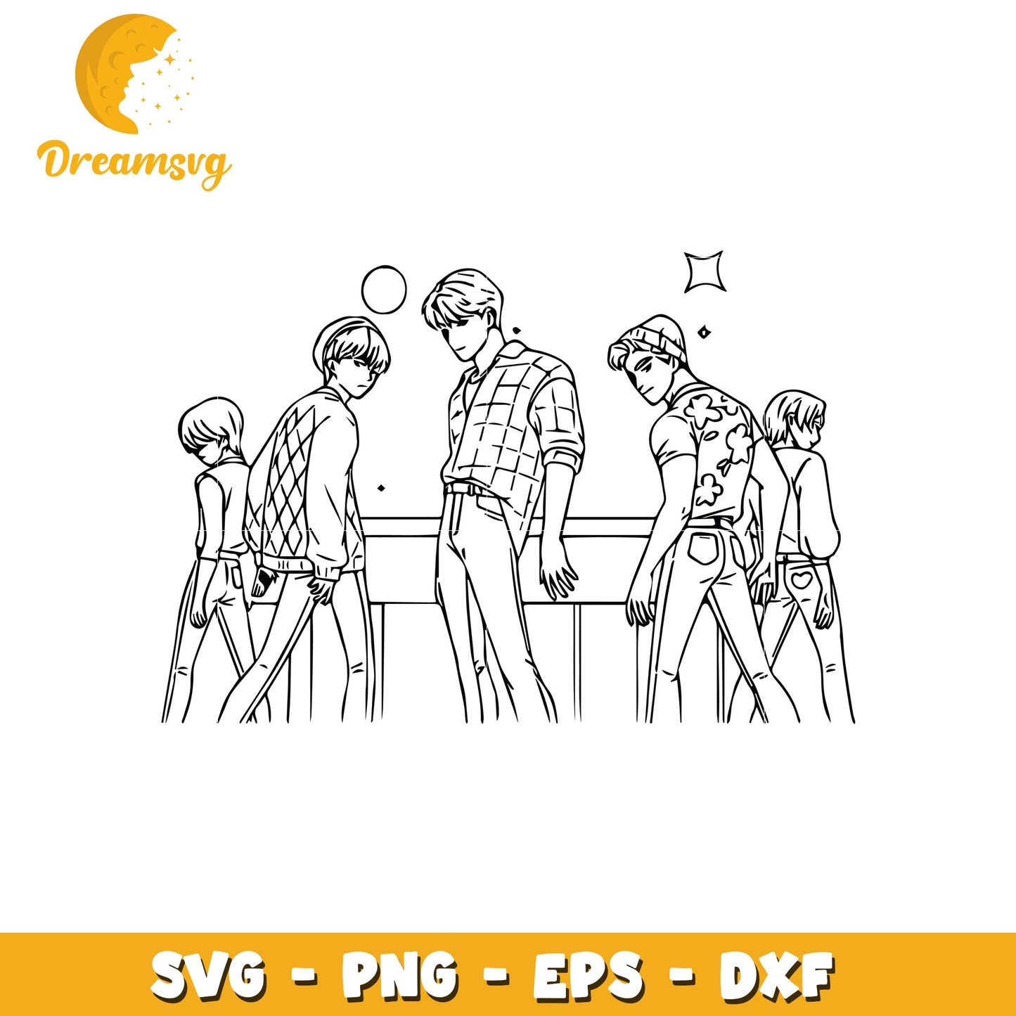 Saja boys band svg, saja boys kpop svg, saja boys group svg