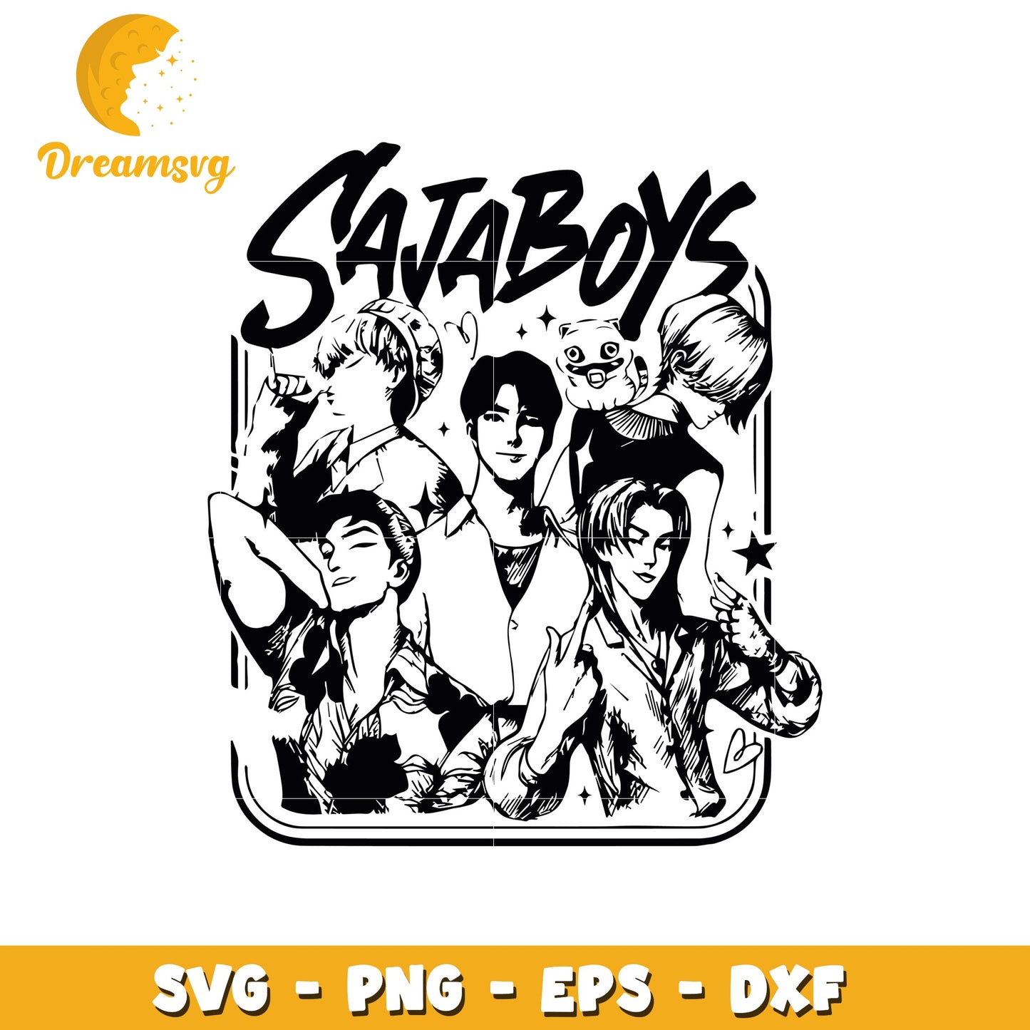 Saja boys kpop members svg, saja boys members svg, saja boys kpop group svg