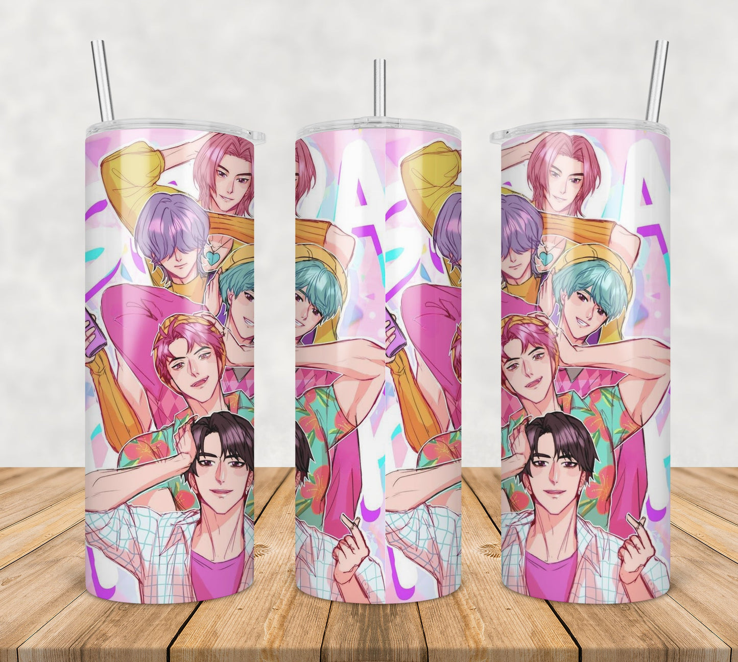 Saja team members tumbler png, saja team tumbler png, saja boys tumbler png