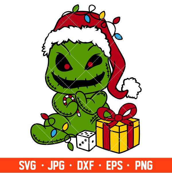 Sandy Claws Oogie Boogie Svg, Christmas Svg, Merry Christmas Svg, Santa Claus Svg, Cricut, Silhouette Vector Cut File