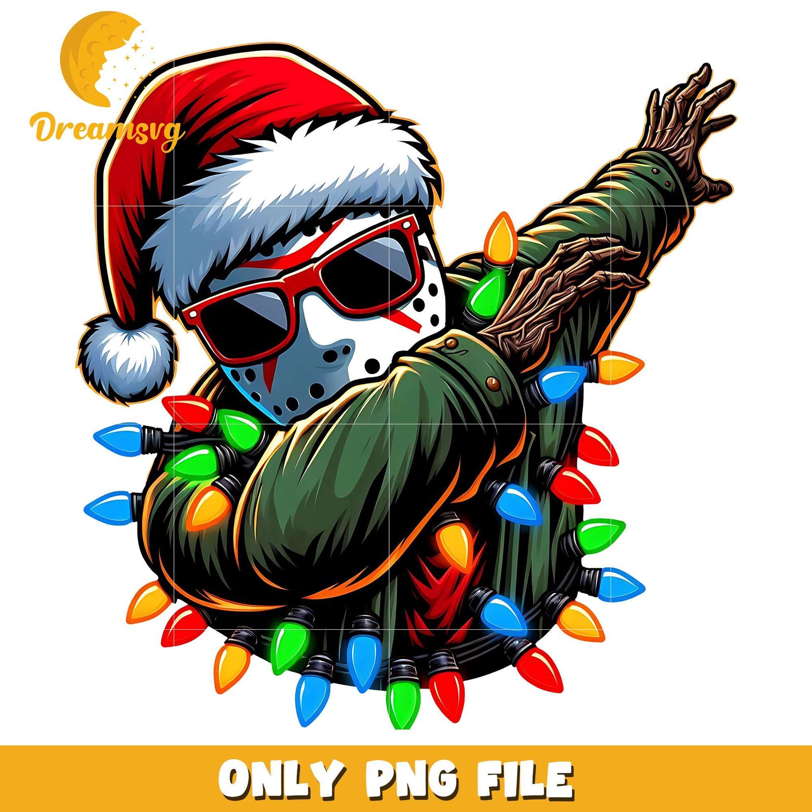 Santa Jason dab dance png, character png, christmas png