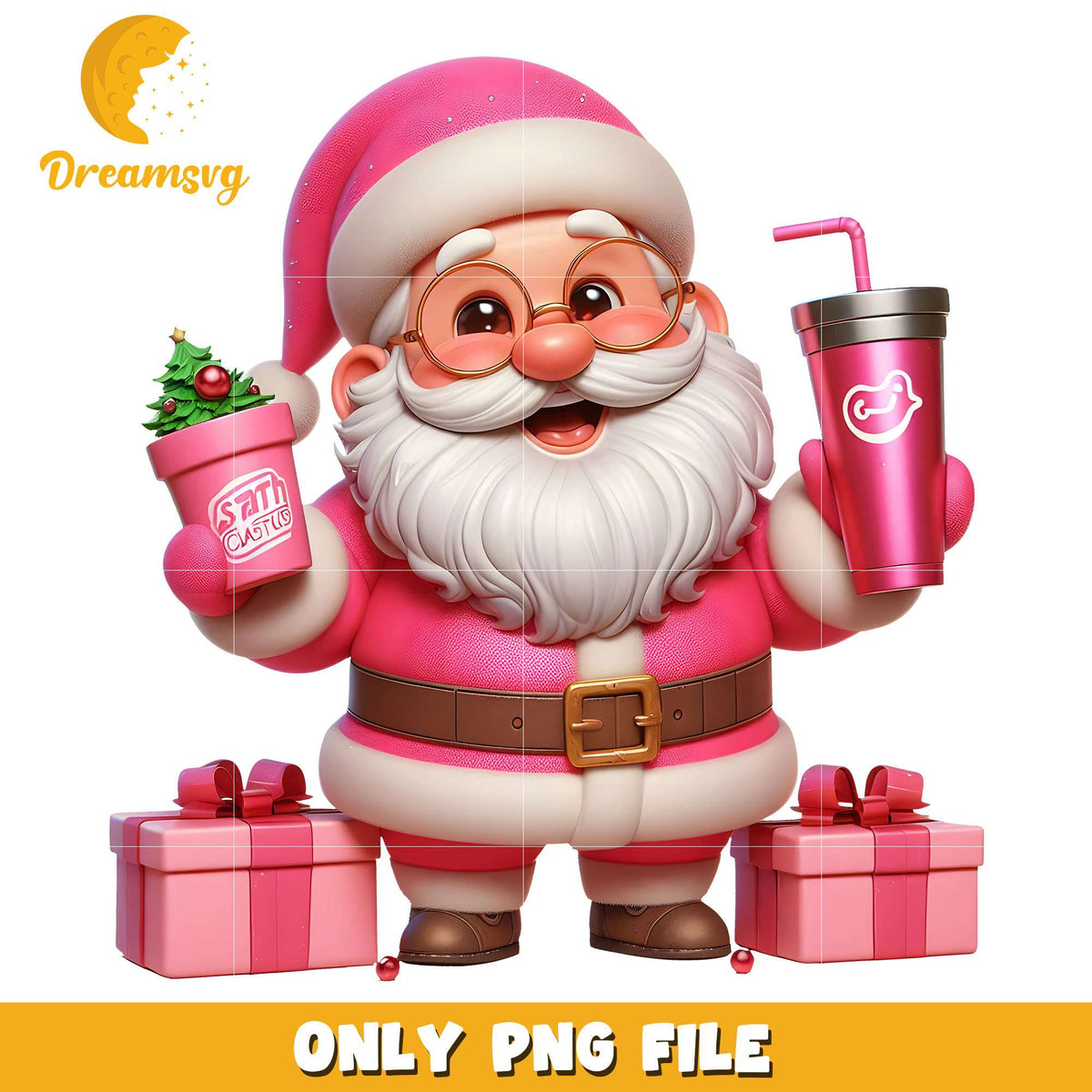 Santa claus and christmas gift png, Santa claus png, christmas png
