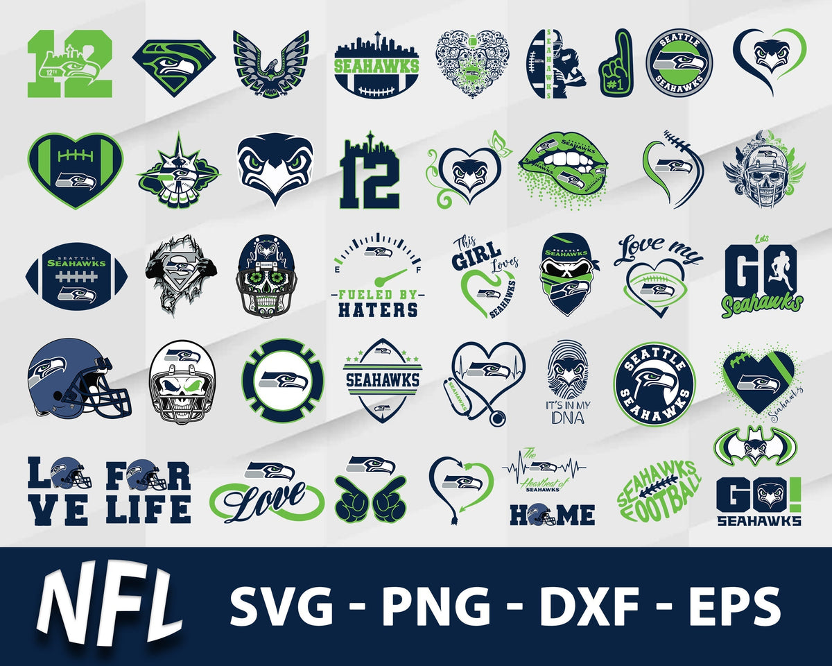 Seattle Seahawks Svg Bundle, Seattle Seahawks Svg, Sport Svg, Nfl Svg, Png, Dxf, Eps Digital File.