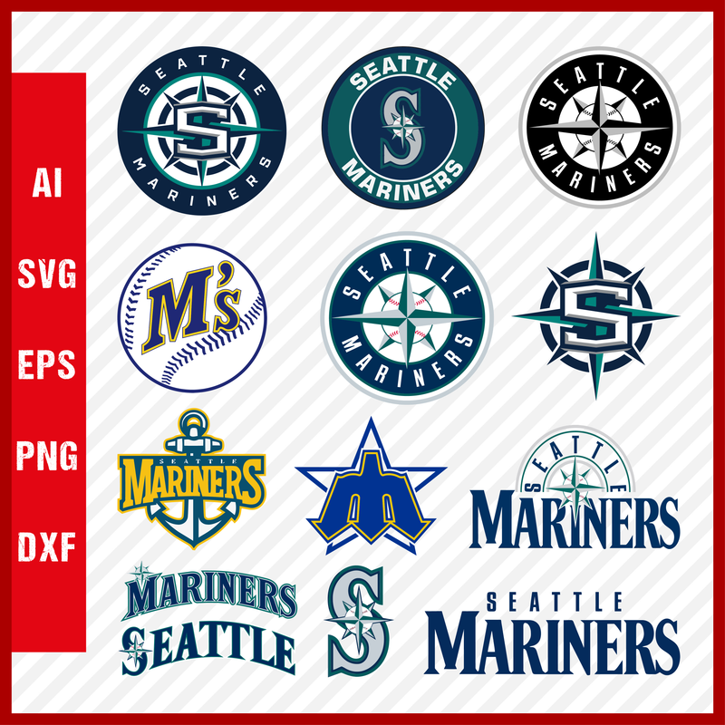 Seattle Mariners Svg Logo, Seattle Mariners Png Logo, MLB Seattle Mariners Clipart Bundle