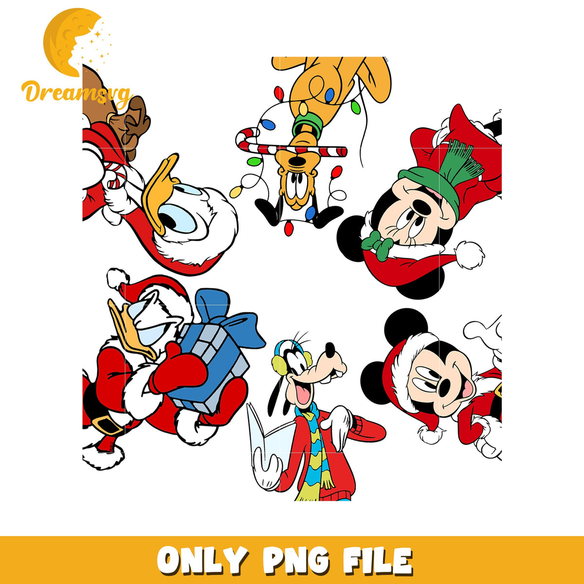 Sensational six christmas png, christmas songs png, christmas snow png