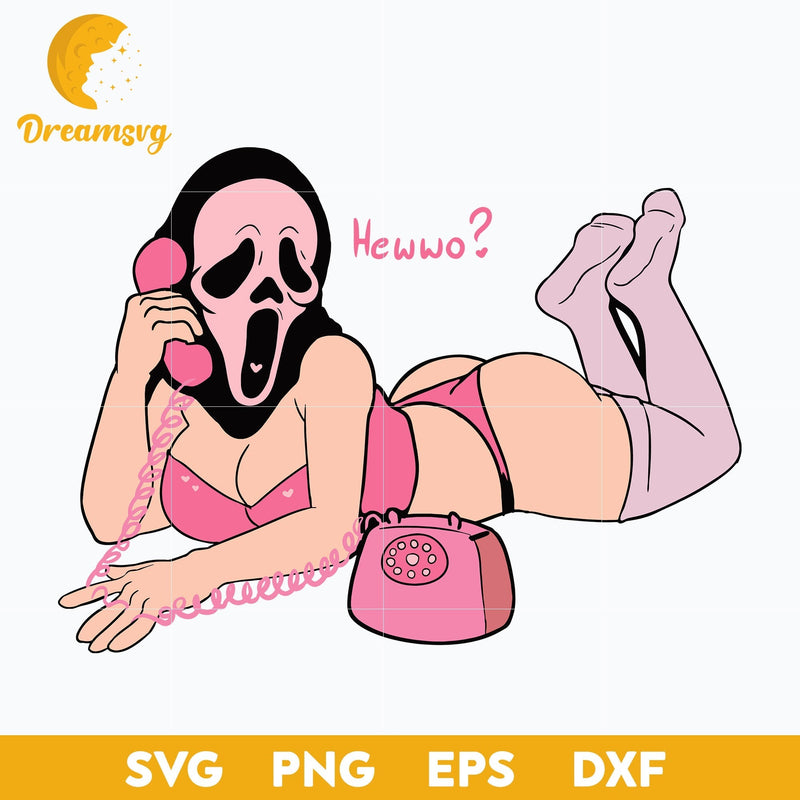 Sexy Ghostface Horror svg, Halloween svg, png, dxf, eps digital file.