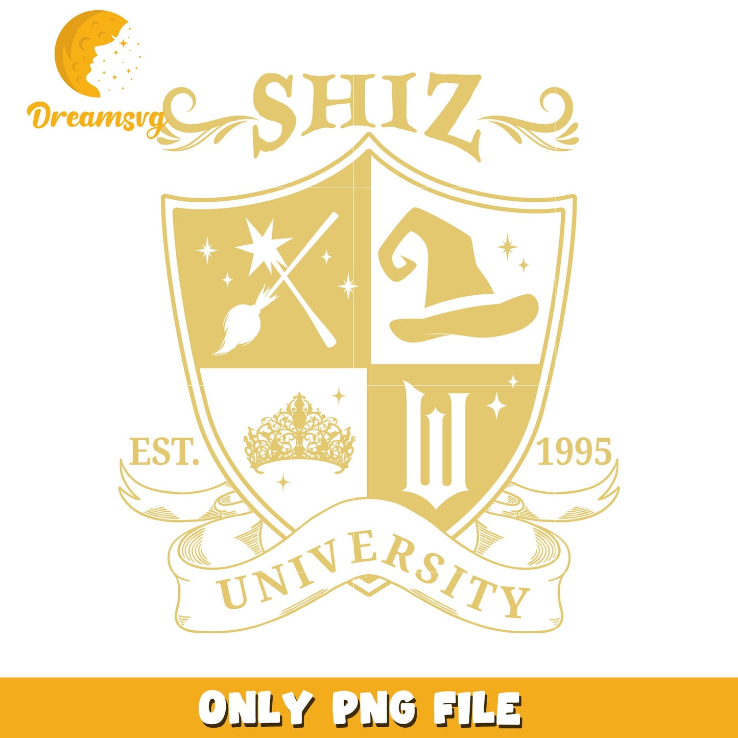 Shitz university logo design wicked movie png, wicked movies png