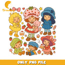 Shortcake and friends png, shortcake strawberry png, strawberry shortcake characters png