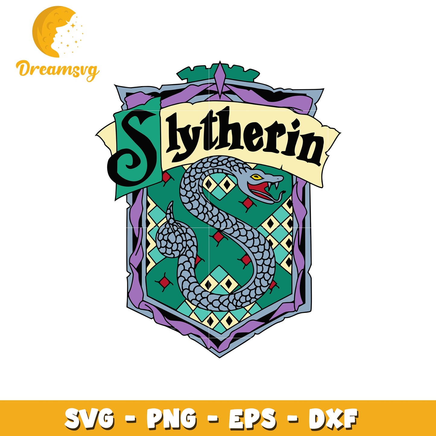 Slytherin Crest SVG PNG EPS DXF
