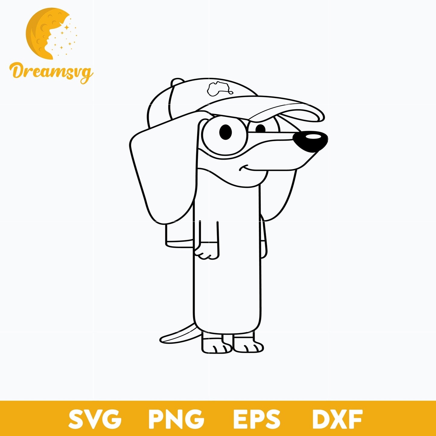 Snickers outline svg, Bluey Vector, Bluey Alphabeth, Bluey Cutfile, Bluey Clipart, Cartoon svg, png, dxf, eps file
