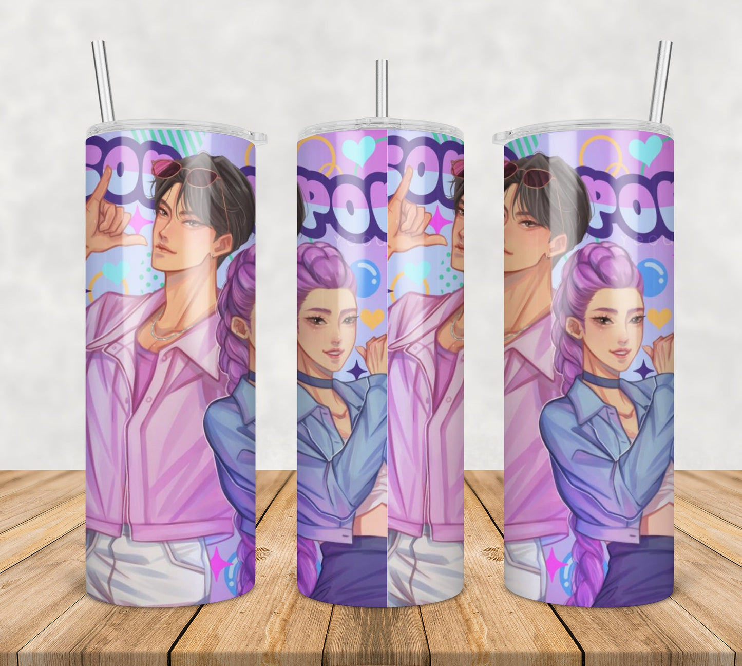 Soda pop rumi and jinu tumbler png, soda pop tumbler png, rumi tumbler png