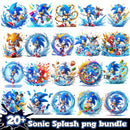 Sonic The Hedgehog splash bundle png