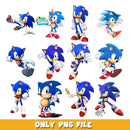 Sonic character png, Sonic bundle png, cartoon png