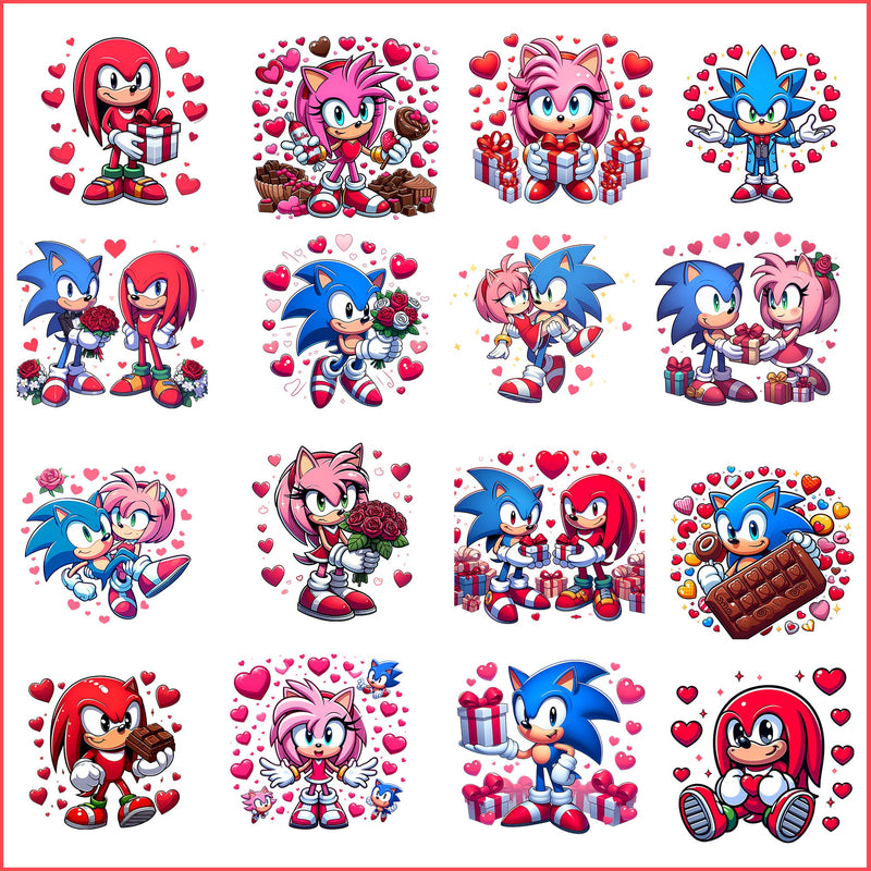 Sonic valentine png bundle