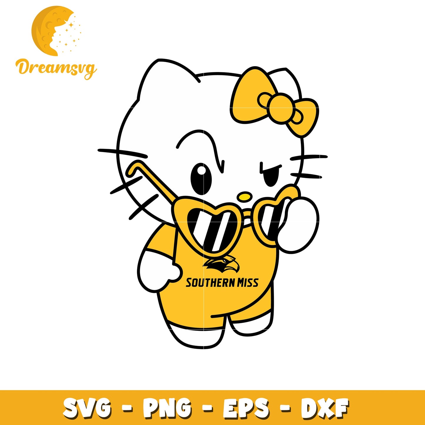 Southern Miss Hello Kitty SVG