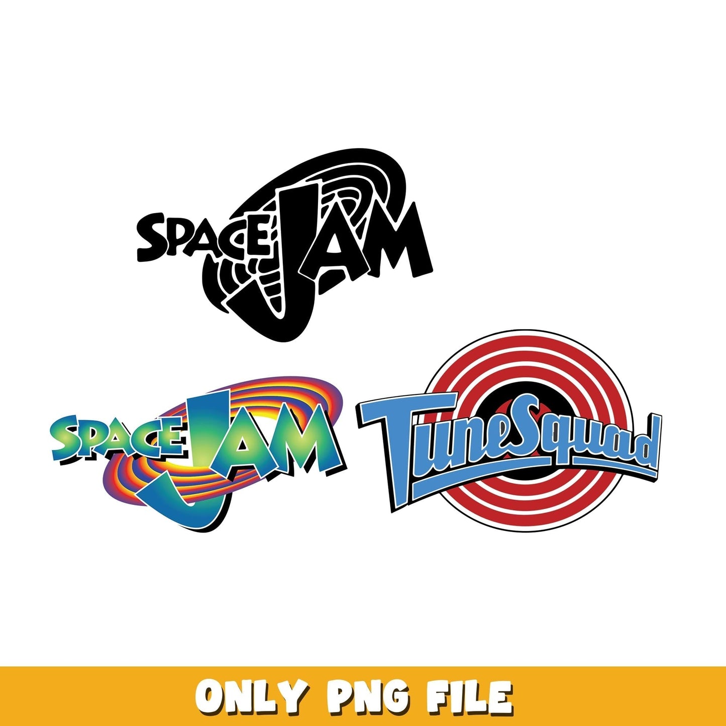 Space Jam logo png, Space Jam bundle png, cartoon png