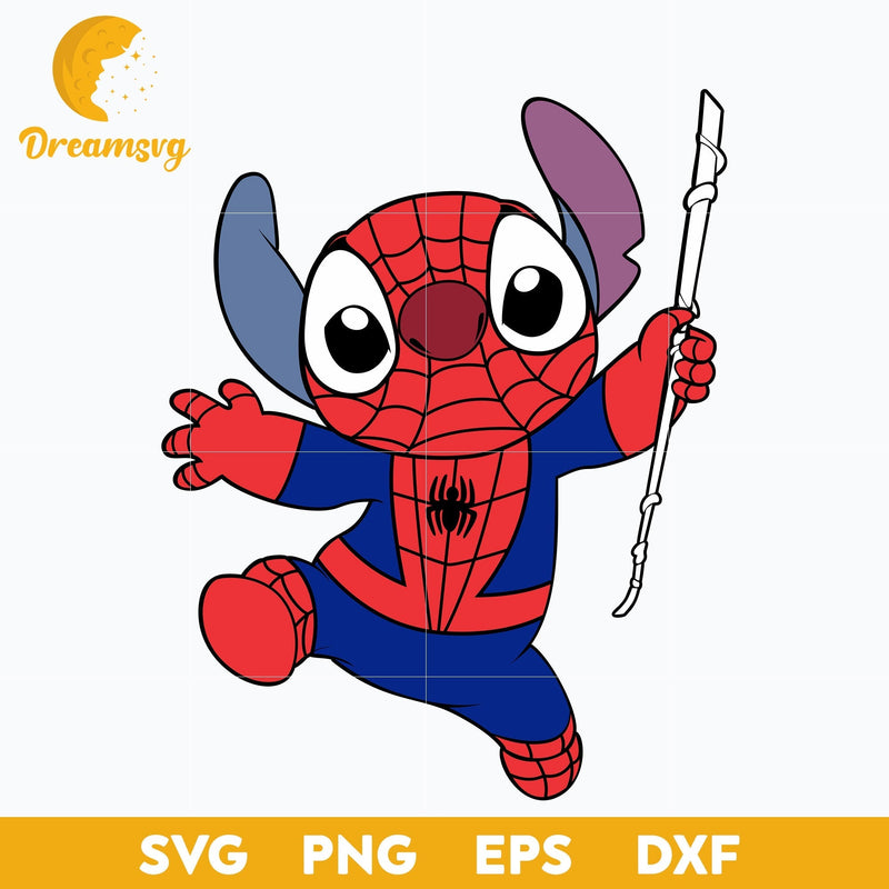 Stitch Spider Man Halloween svg, Stitch Spider Man Svg, Stitch Halloween Svg, Stitch svg, Halloween Svg, png, dxf, eps digital file.