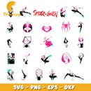 Spider Gwen characters bundle svg, gwen stacy spider verse svg