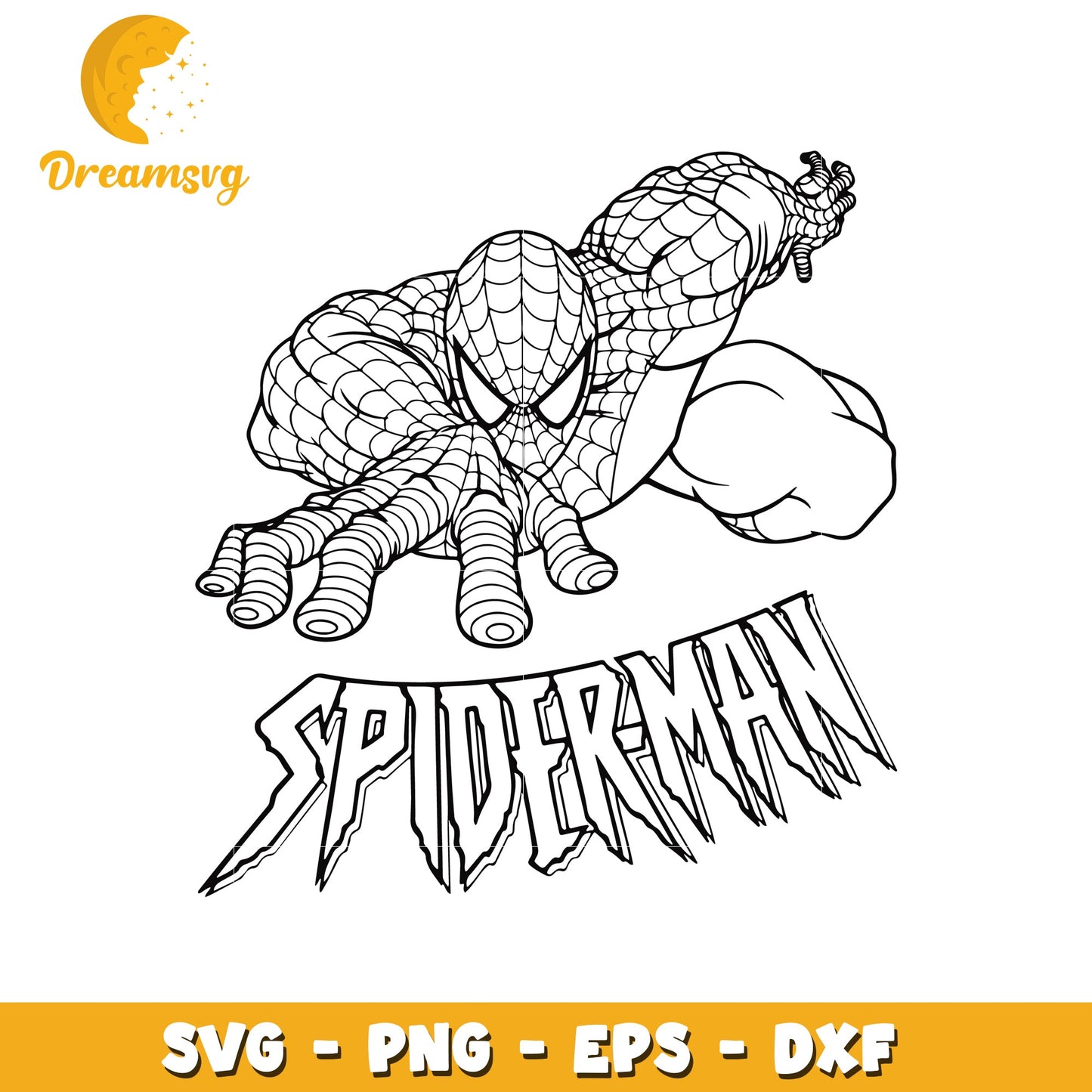 Spider Man SVG Graphic for Crafts and Design Projects