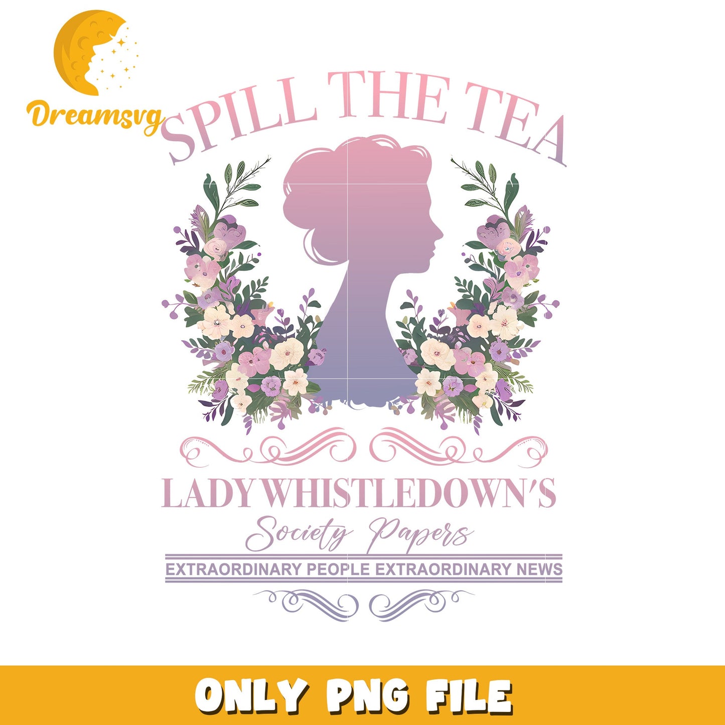 Spill The Tea PNG Lady Whistledown