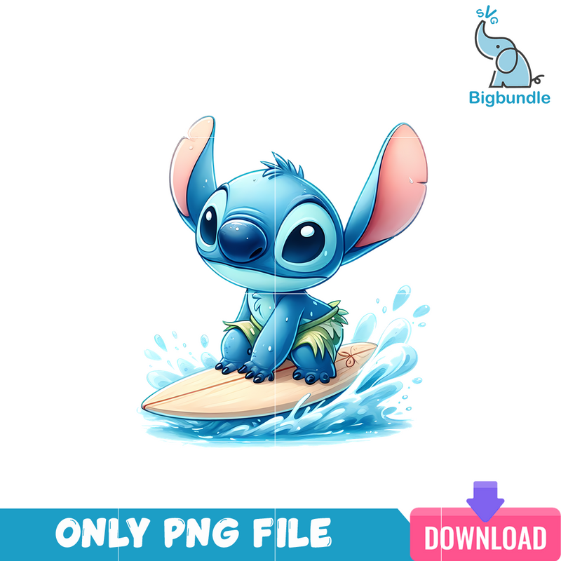 Surfing Stitch PNG