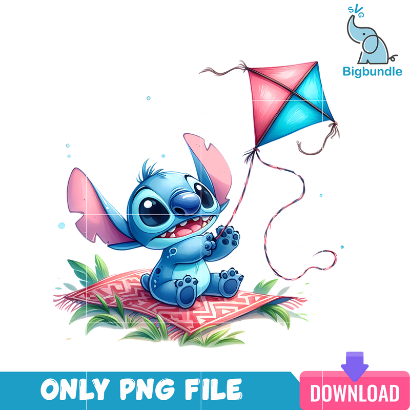 Stitch And Kites PNG