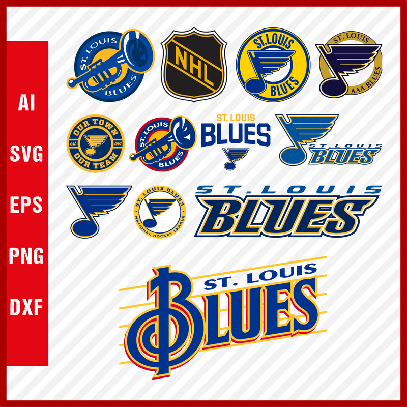 St. Louis Blues Svg Logo, St. Louis Blues Png Logo, NHL St. Louis Blues Clipart Bundle