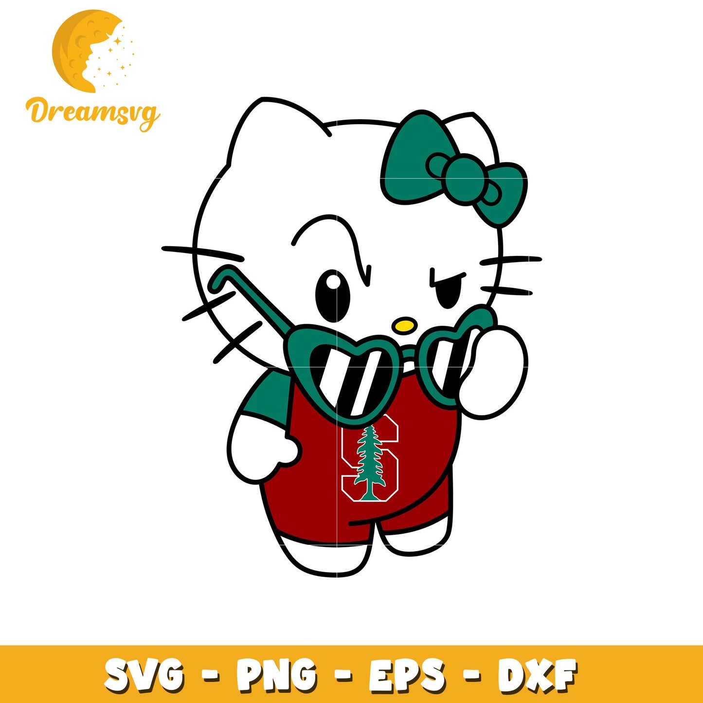 Stanford Hello Kitty SVG Design
