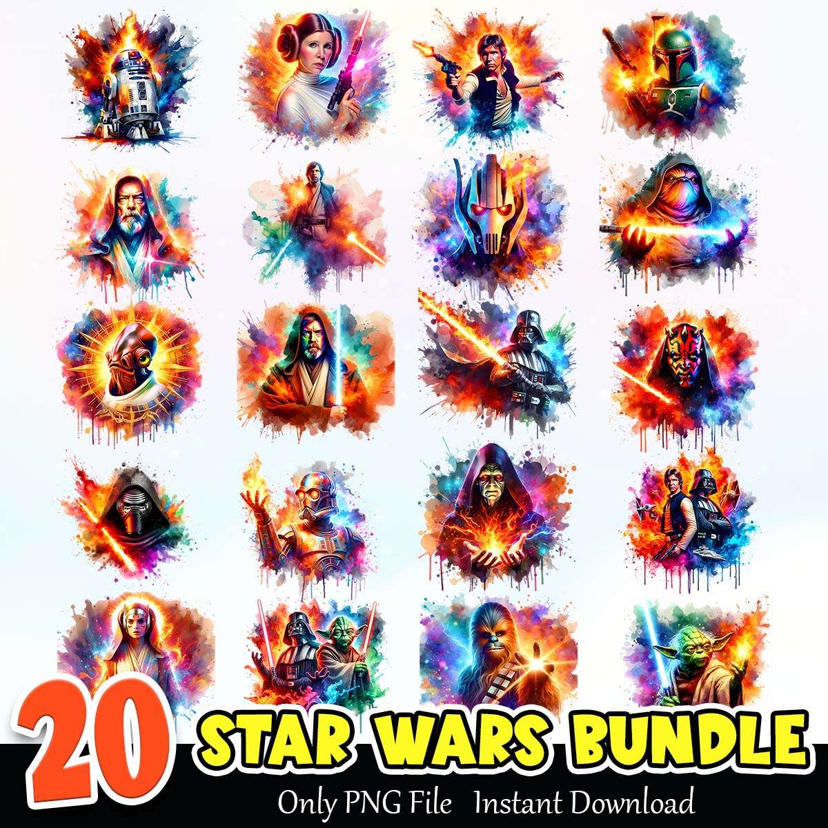 Star Wars Bundle PNG Instant Download