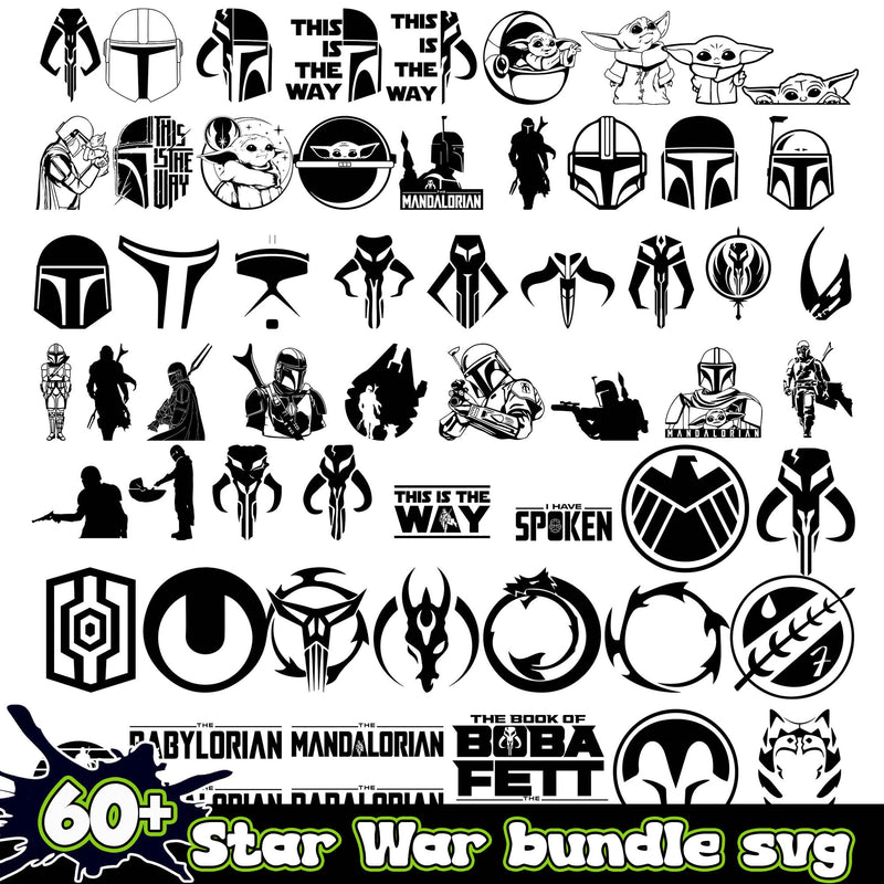 Star War Svg Bundle, Star War Svg for Cricut, Silhouette Vector Cut Files