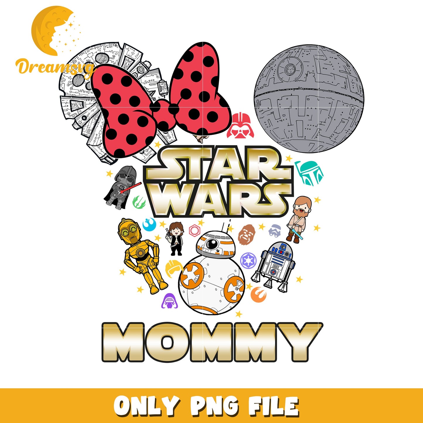 Star Wars Mommy PNG Design