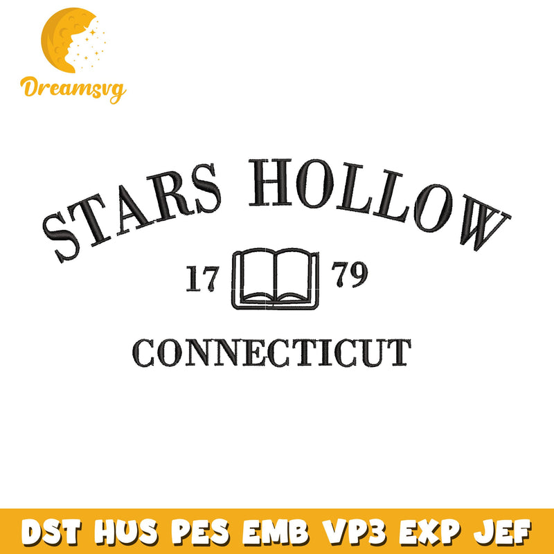 Stars hollow embroidery design