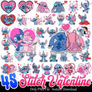 Stitch Valentine Bundle PNG 45+ Stitch And Angle PNG Instant Download
