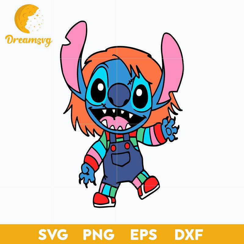 Stitch Chucky Good Guy svg, Halloween svg, png, dxf, eps digital file.