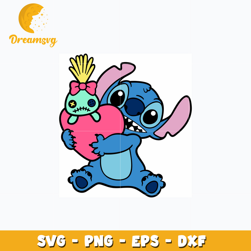 Stitch Scrump valentine horror svg