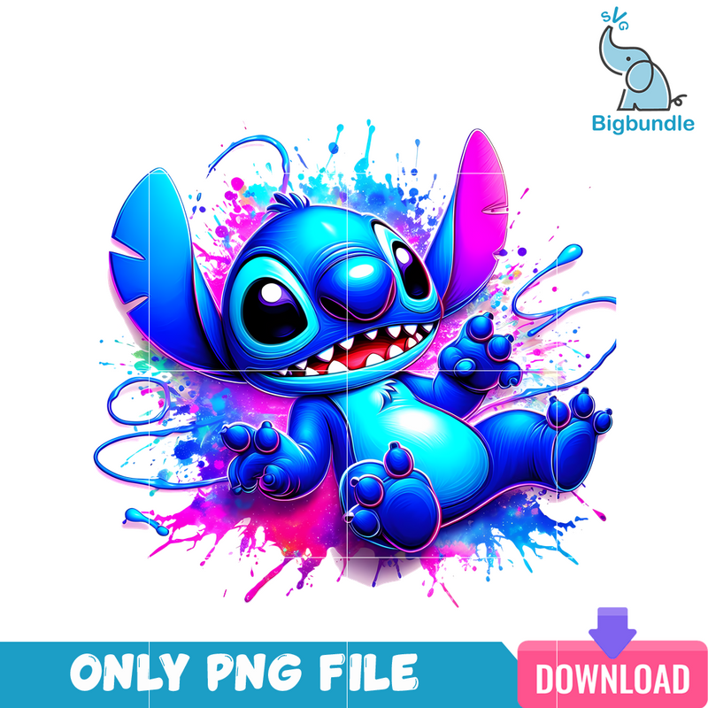 Stitch Colorful PNG