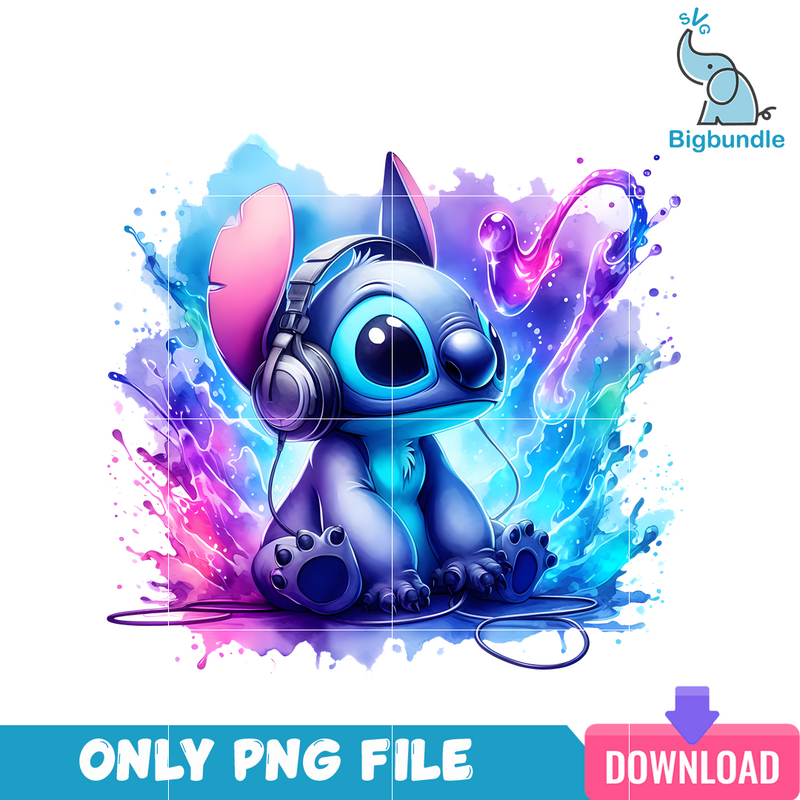 Stitch Music PNG