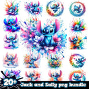 Stitch Splash and watercolor bundle png