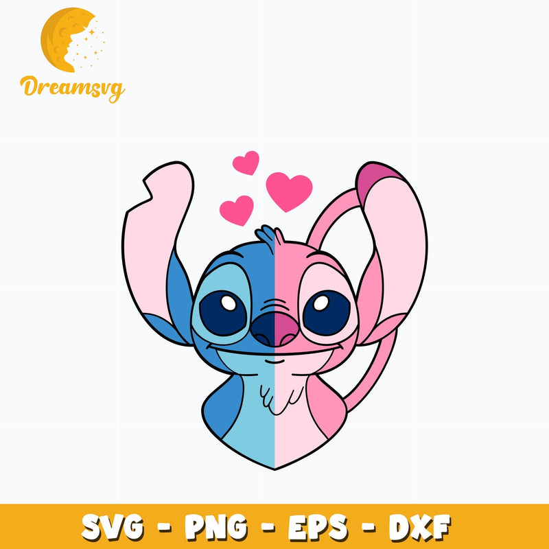 Stitch and Angel Svg