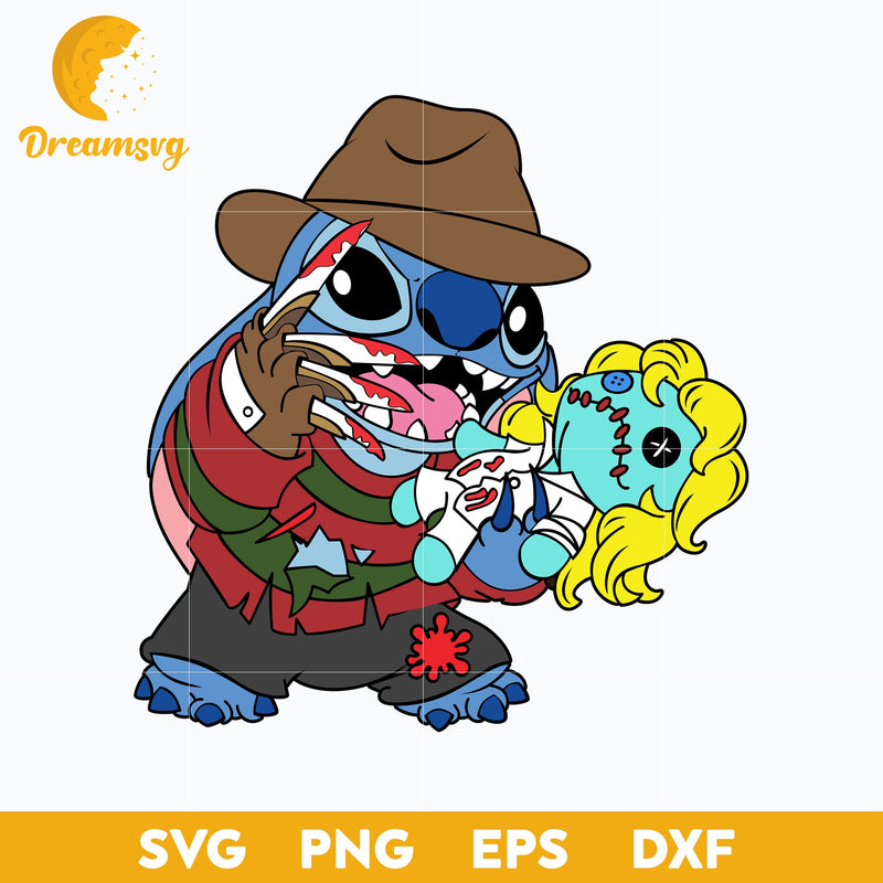 Stitch Freddy Halloween Svg, Stitch Freddy Svg, Stitch svg, Halloween Svg, png, dxf, eps digital file.