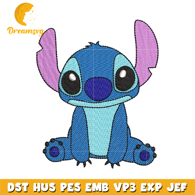 Stitch embroidery design, Cartoon embroidery