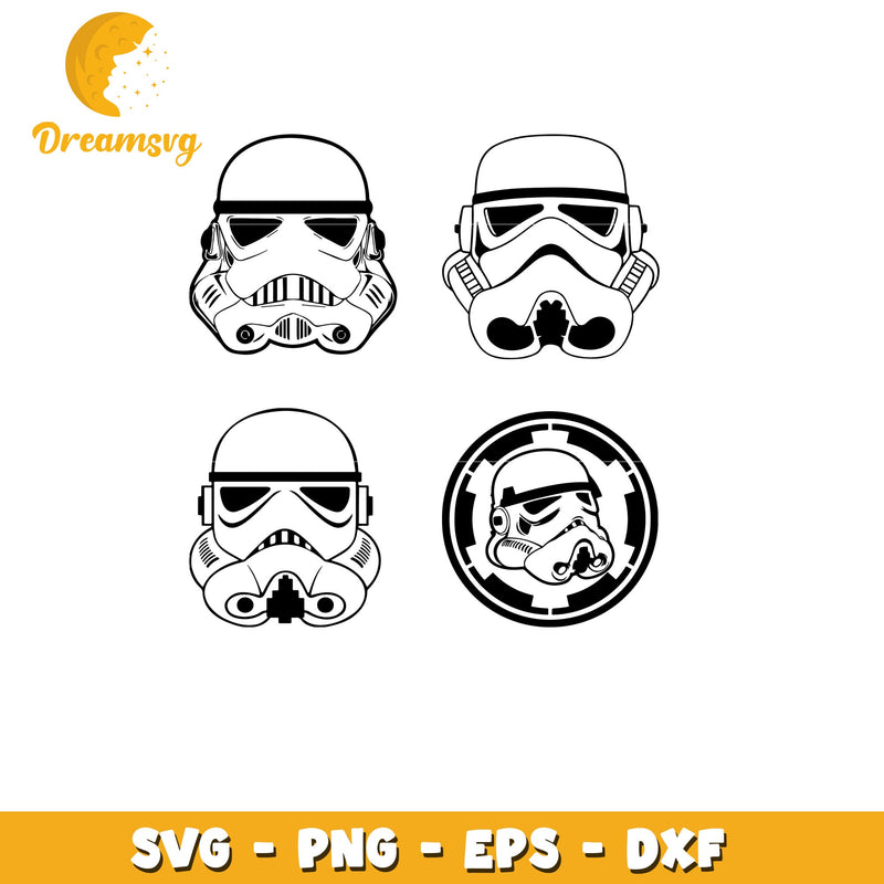 Storm Trooper character bundle svg, star wars cast svg