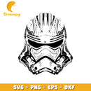 Stormtrooper Helmet SVG Clipart for Crafts and Designs