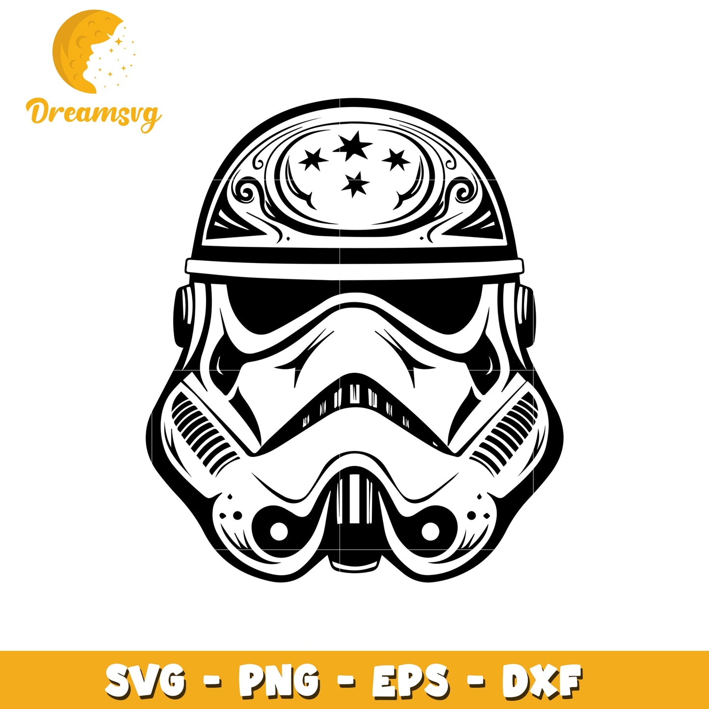 Stormtrooper Helmet SVG PNG,  Downloadable Files for Crafts