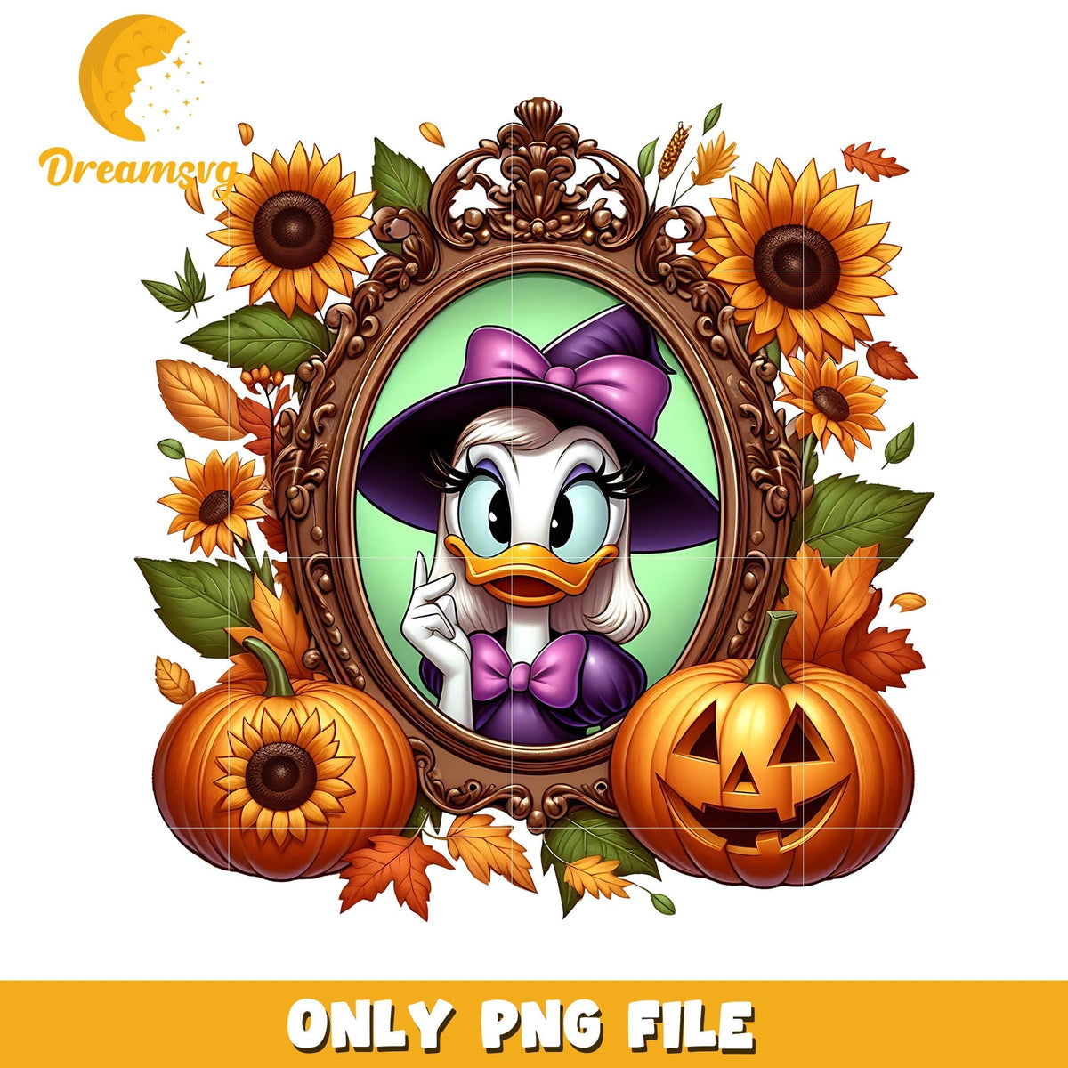 Sunflower Daisy halloween png, Disney halloween movie png