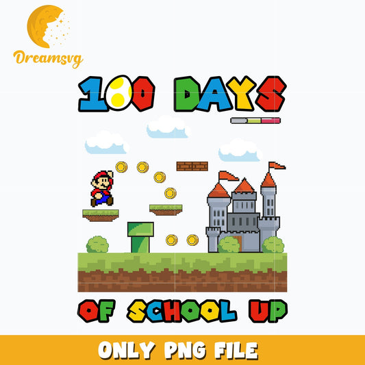 100 days of school Super Mario Bros Png